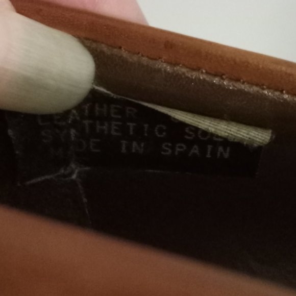 Joe Sanchez Vintage Brown Leather Chunky Block Heel shoes cottagecore boho sz 40 - Picture 10 of 10